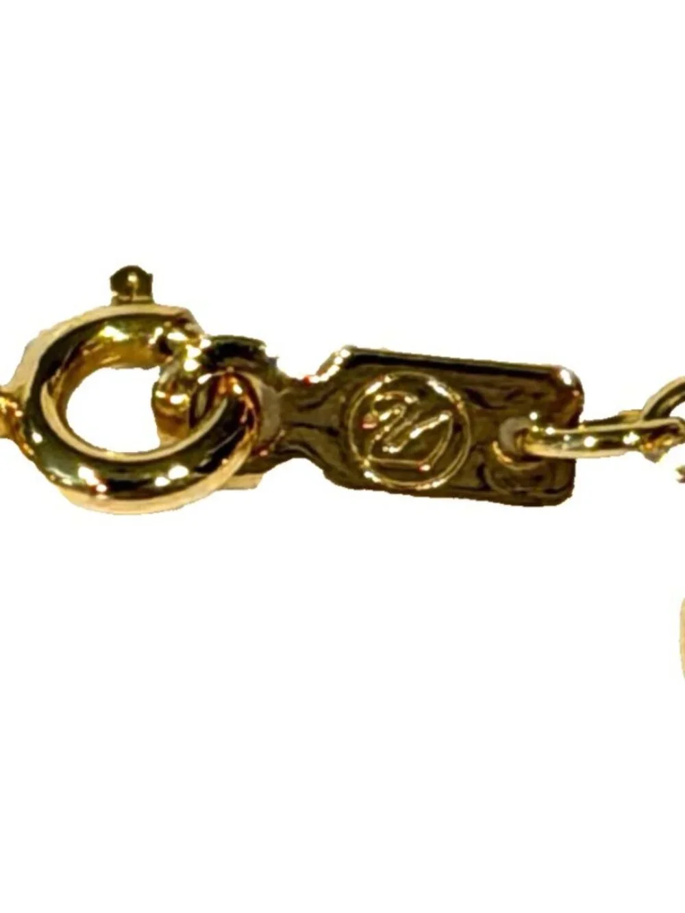 Swarovski Swan Clear Bezel Crystals Goldtone Bracelet Vintage 8.5